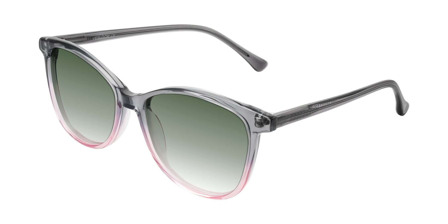Angle of Creek in Gray/Pink with Green Gradient Lenses