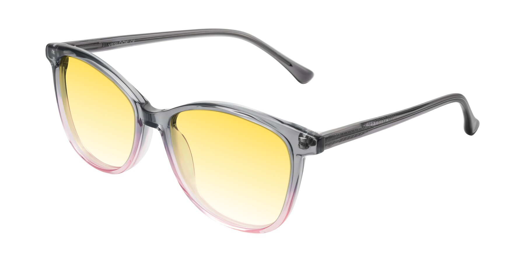 Angle of Creek in Gray/Pink with Yellow Gradient Lenses