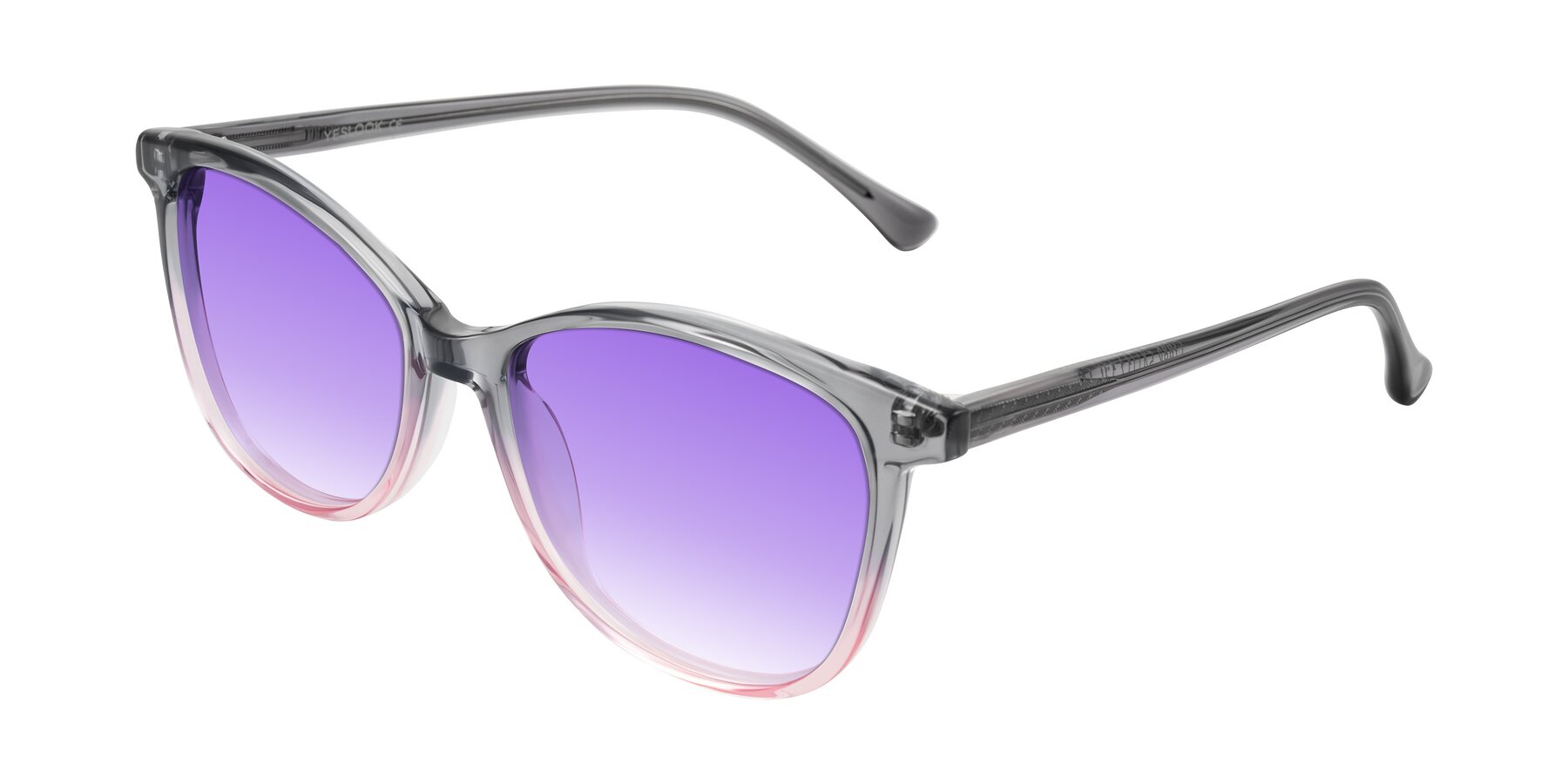 Angle of Creek in Gray/Pink with Purple Gradient Lenses