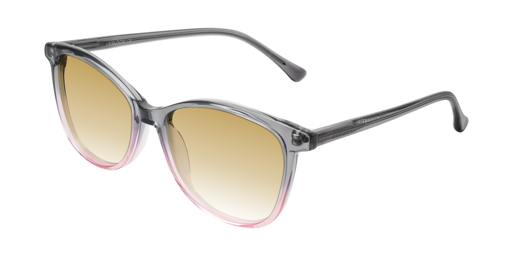 Angle of Creek in Gray/Pink with Champagne Gradient Lenses