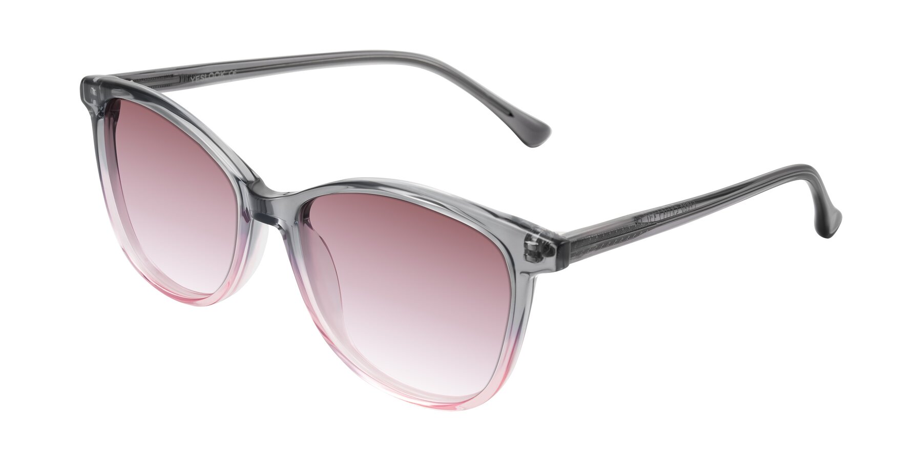 Angle of Creek in Gray/Pink with Garnet Gradient Lenses
