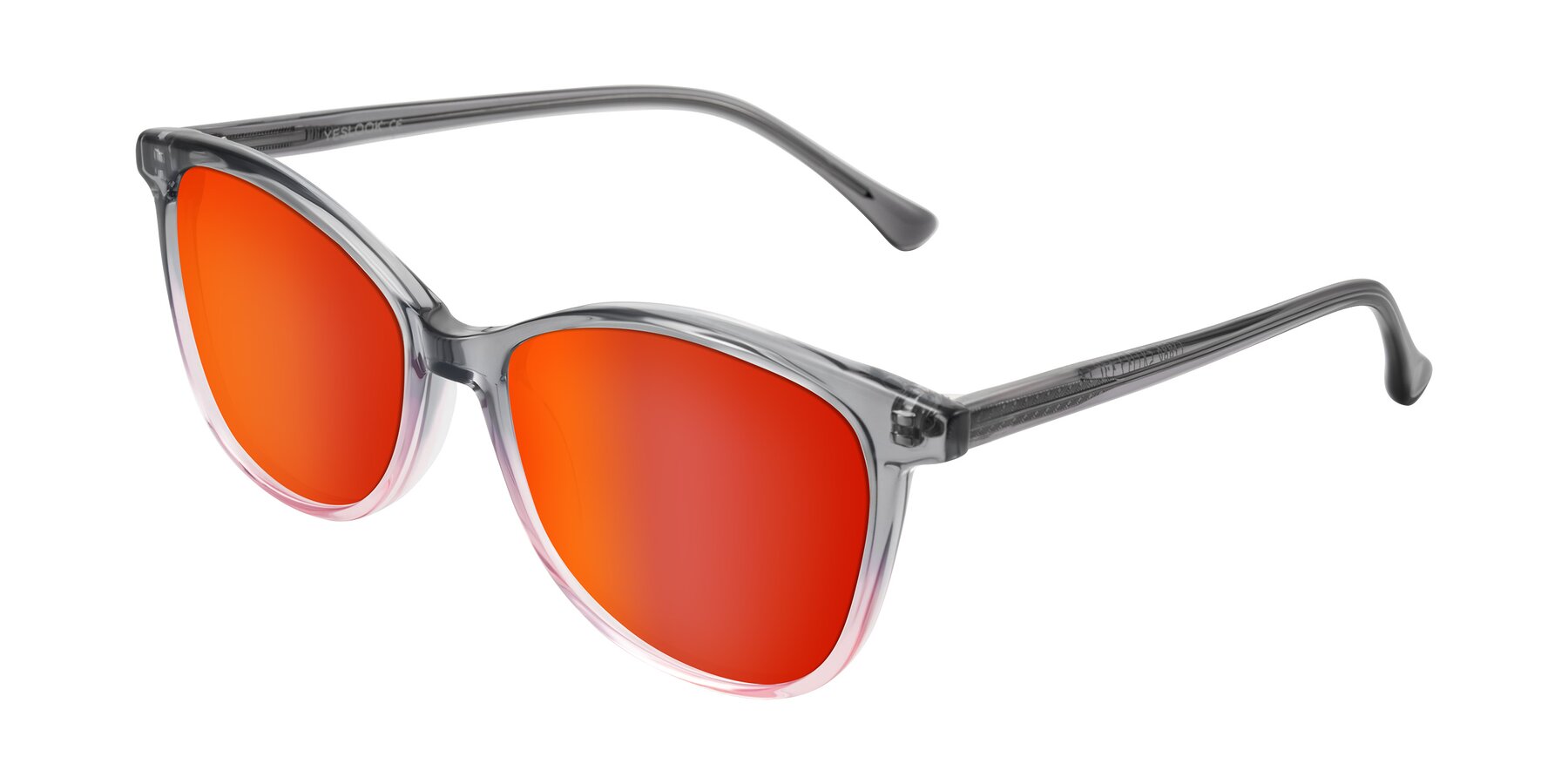 Angle of Creek in Gray/Pink with Red Gold Mirrored Lenses