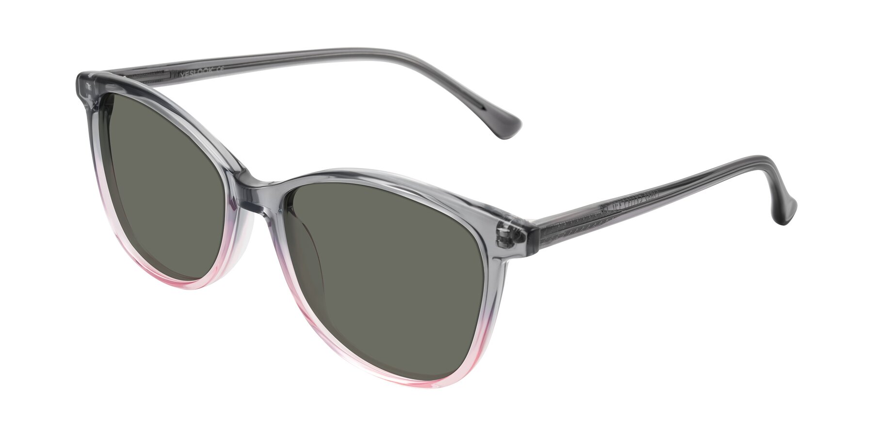 Angle of Creek in Gray/Pink with Gray Polarized Lenses