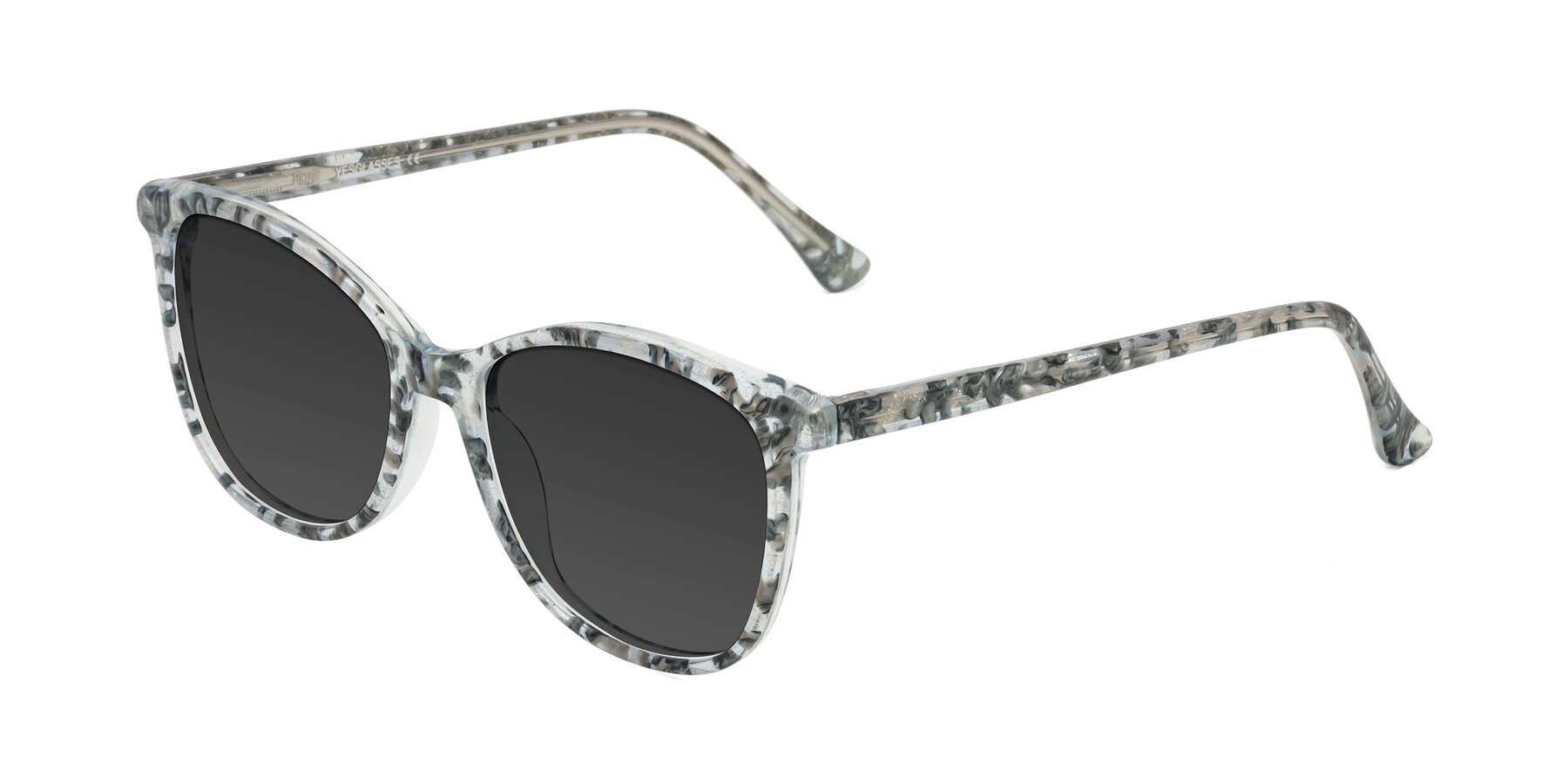 Angle of Creek in Gray Floral with Gray Tinted Lenses