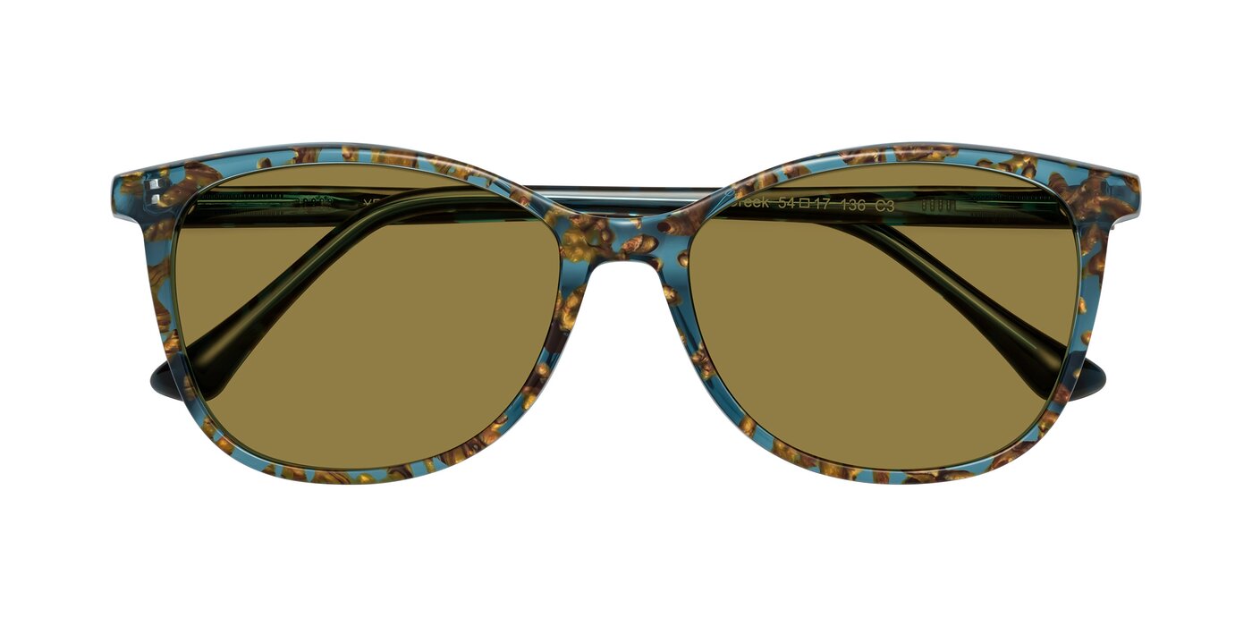 Creek - Ocean Blue Floral Polarized Sunglasses