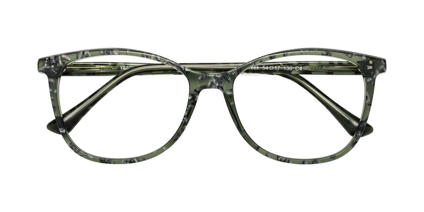 Creek - Green Floral Eyeglasses