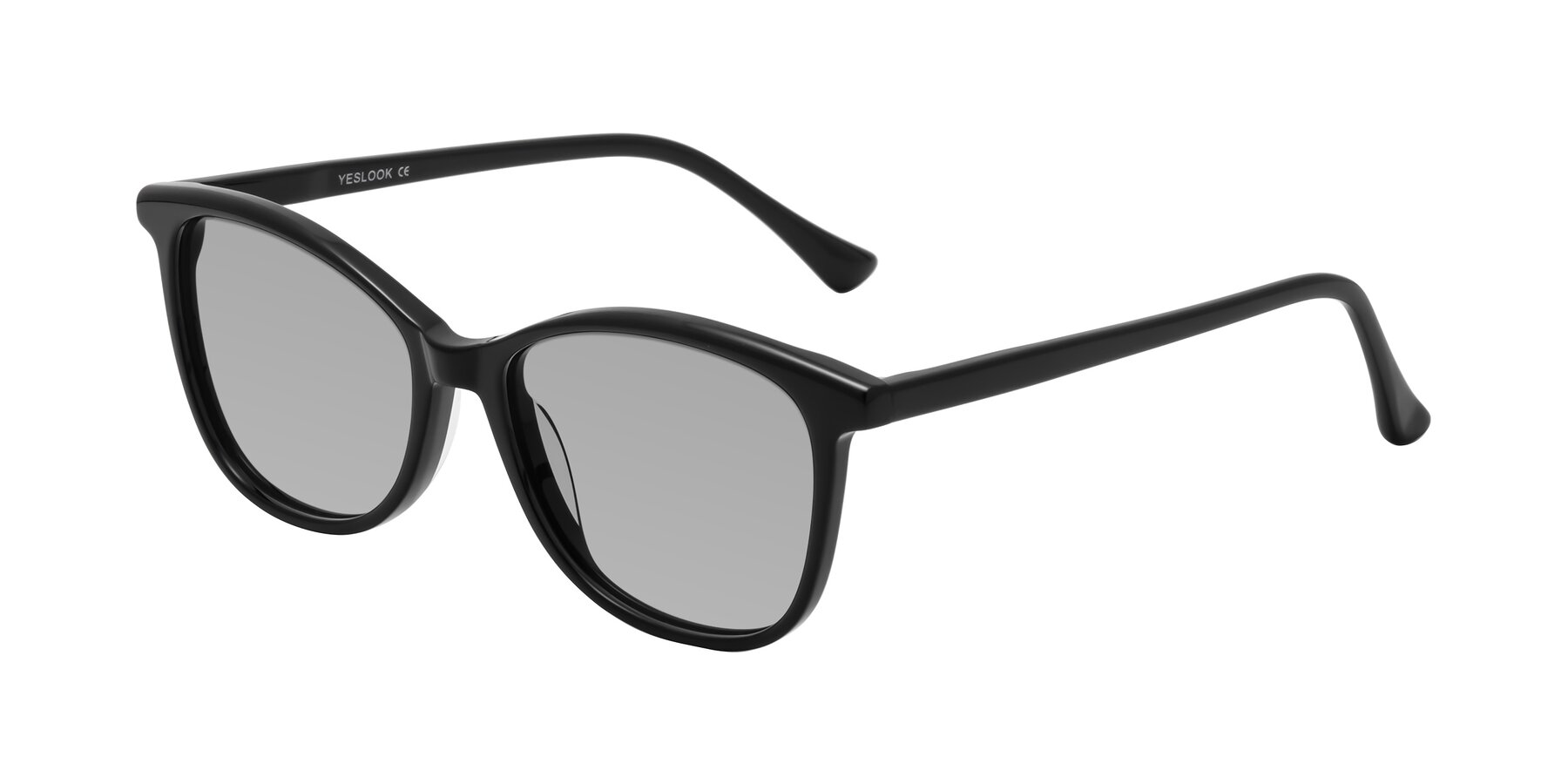 Angle of Creek in Black with Light Gray Tinted Lenses