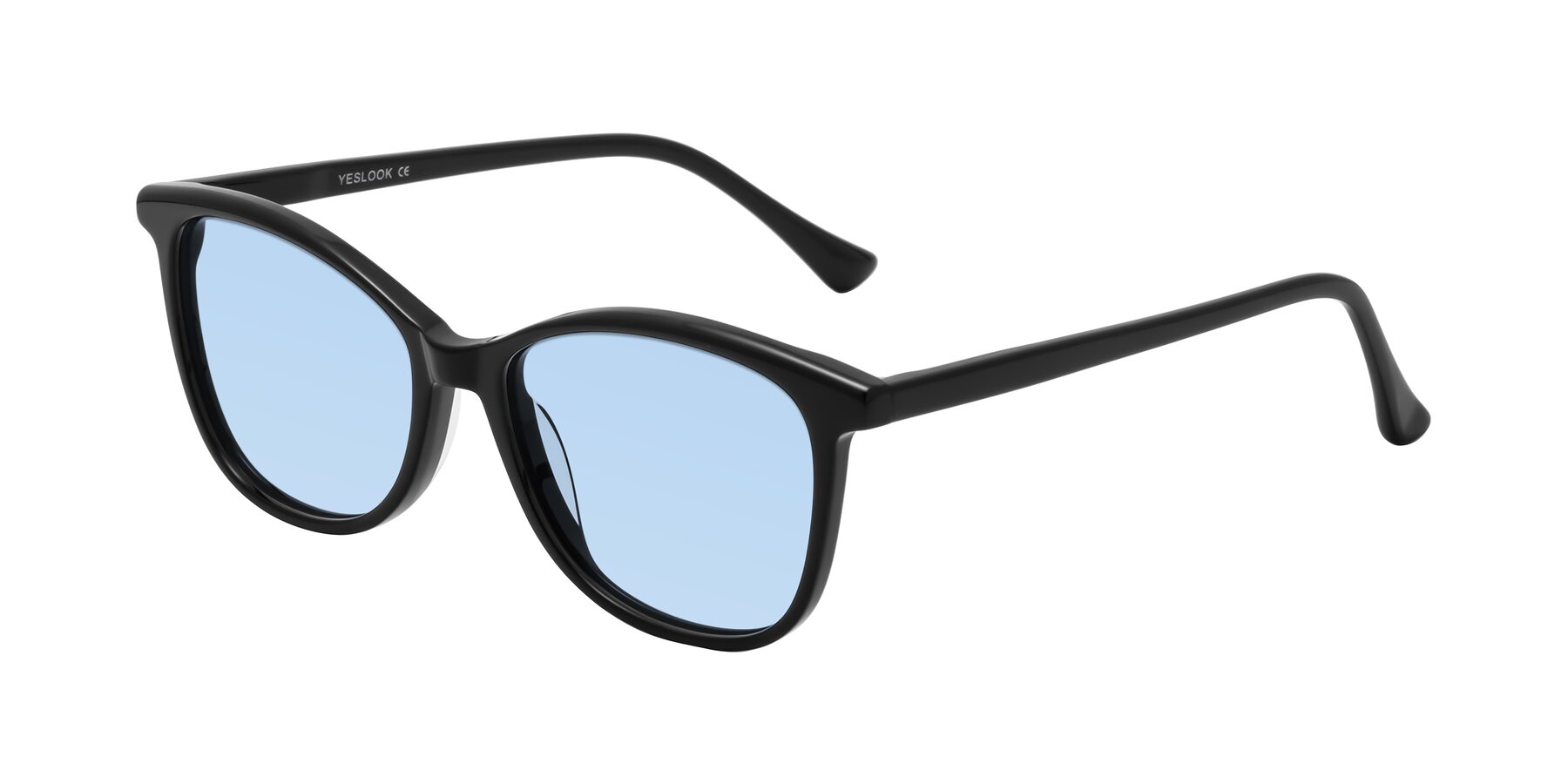 Angle of Creek in Black with Light Blue Tinted Lenses