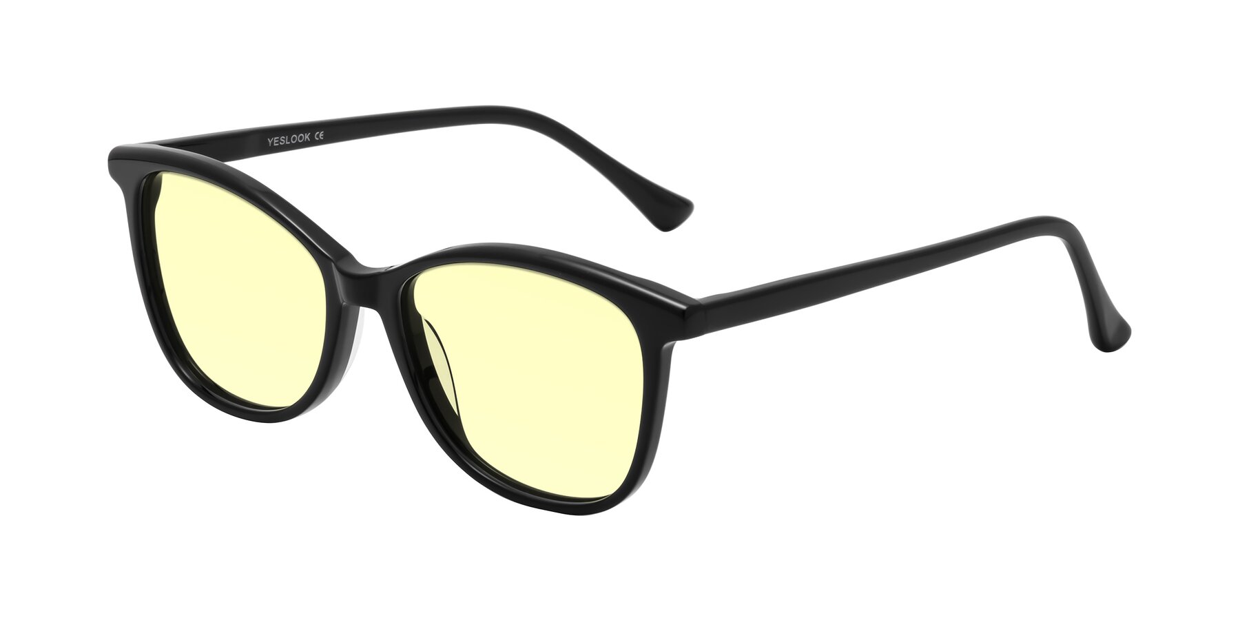 Angle of Creek in Black with Light Yellow Tinted Lenses