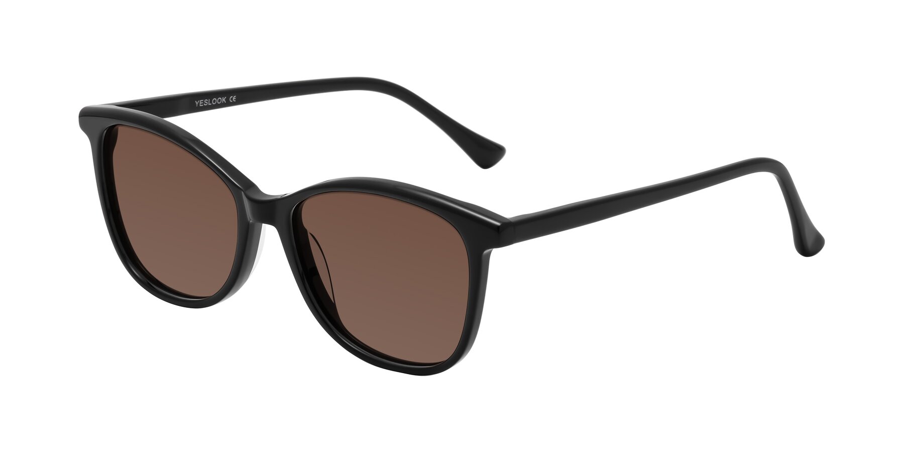 Angle of Creek in Black with Brown Tinted Lenses