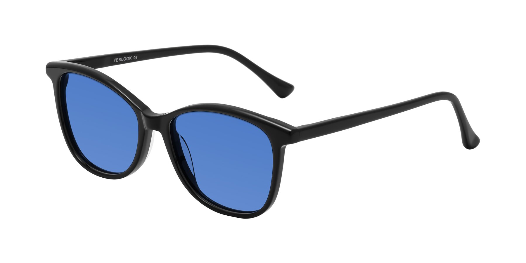 Angle of Creek in Black with Blue Tinted Lenses