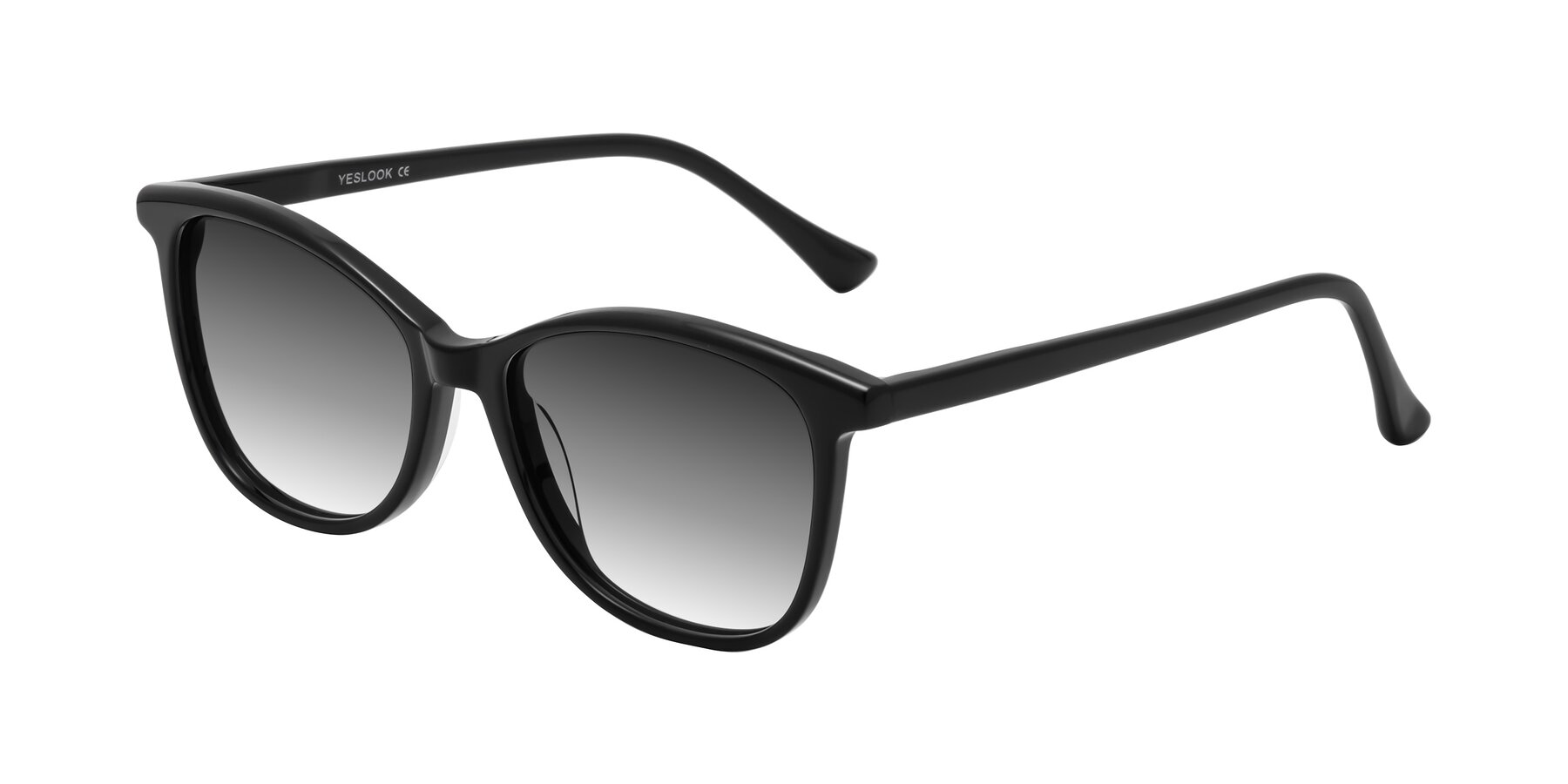 Angle of Creek in Black with Gray Gradient Lenses