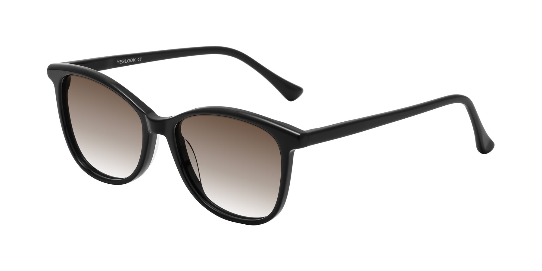 Angle of Creek in Black with Brown Gradient Lenses