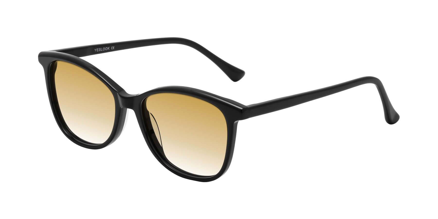 Angle of Creek in Black with Champagne Gradient Lenses