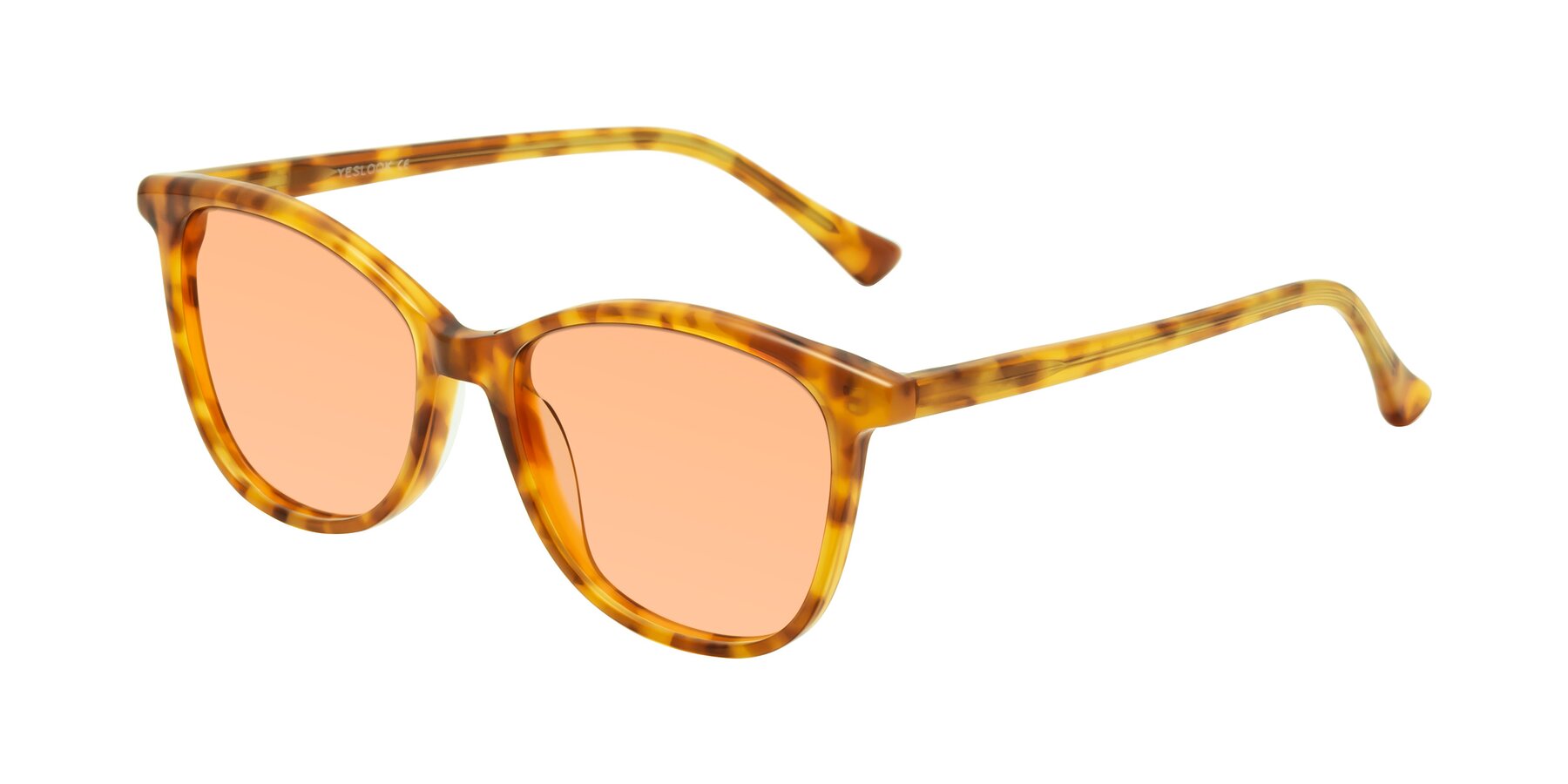 Angle of Creek in Amber Tortoise with Light Orange Tinted Lenses