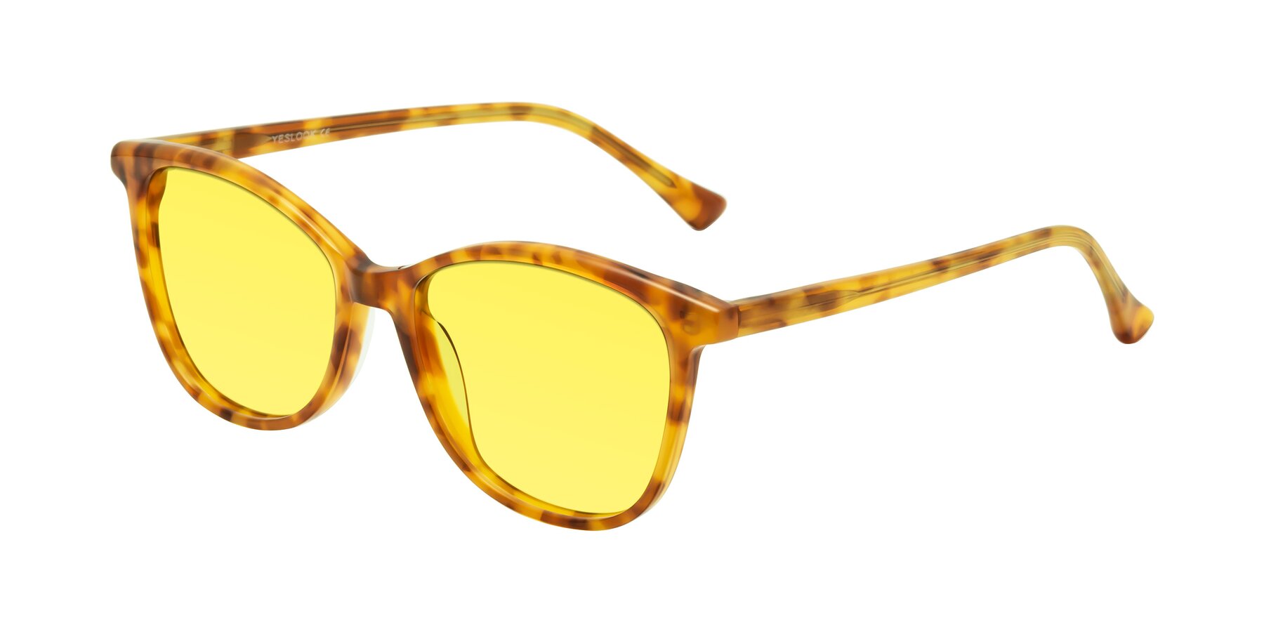 Angle of Creek in Amber Tortoise with Medium Yellow Tinted Lenses