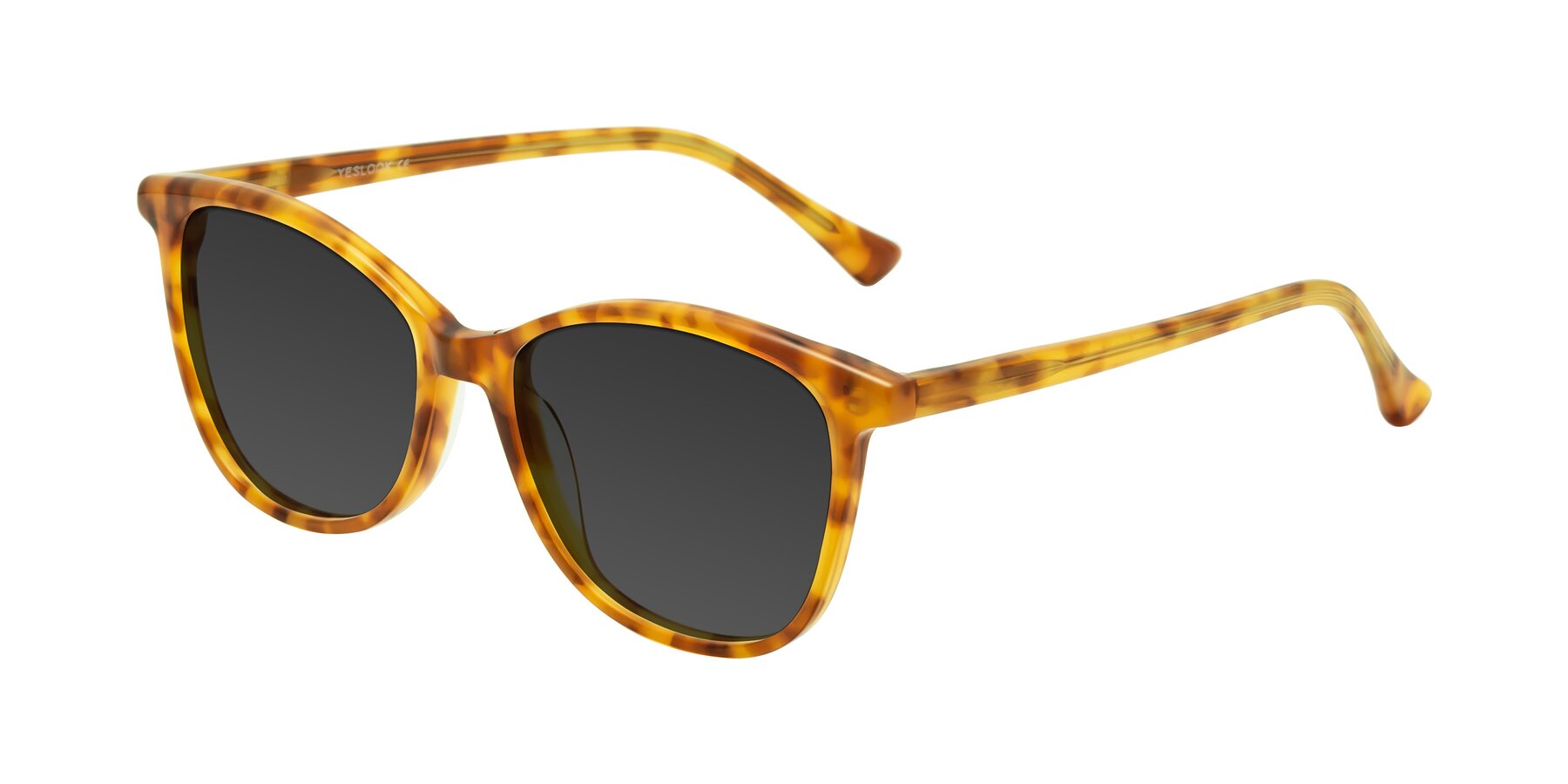 Angle of Creek in Amber Tortoise with Gray Tinted Lenses