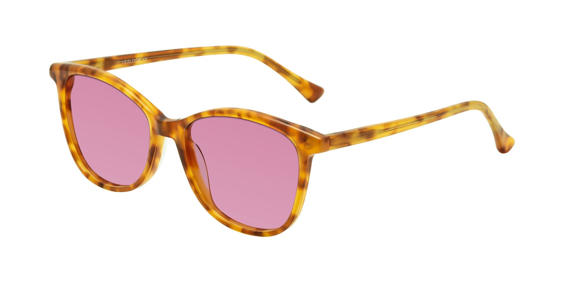 Angle of Creek in Amber Tortoise with Medium Wine Tinted Lenses