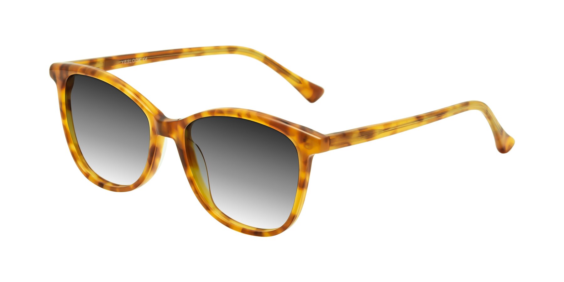 Angle of Creek in Amber Tortoise with Gray Gradient Lenses