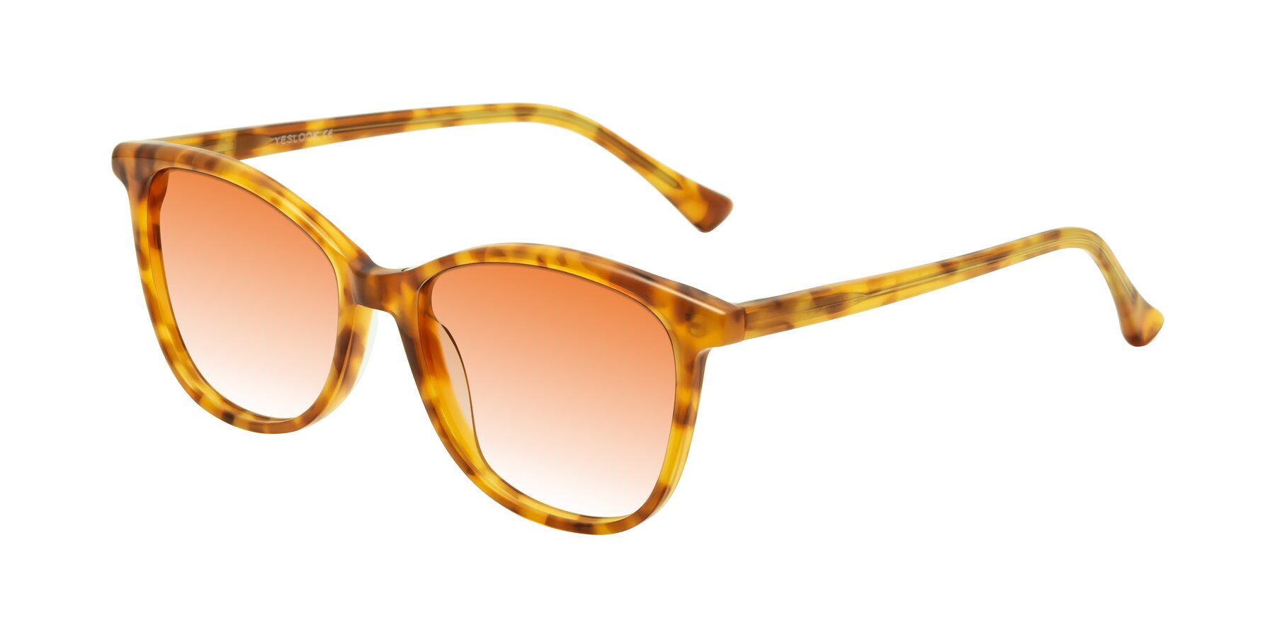 Angle of Creek in Amber Tortoise with Orange Gradient Lenses