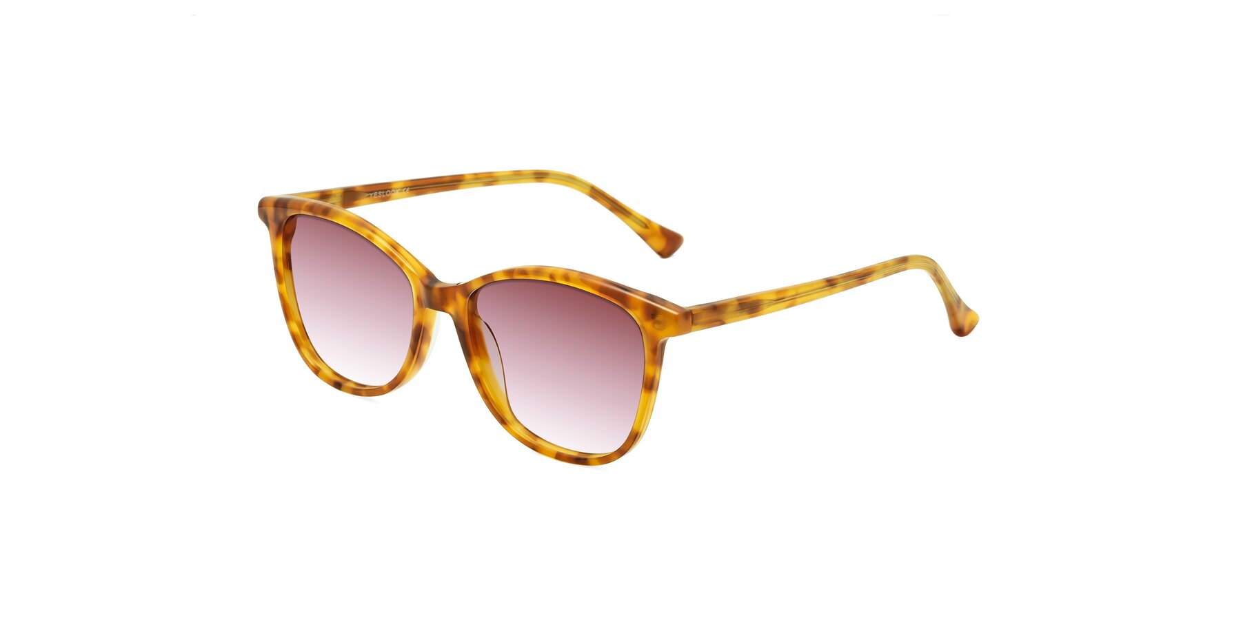 Angle of Creek in Amber Tortoise with Garnet Gradient Lenses