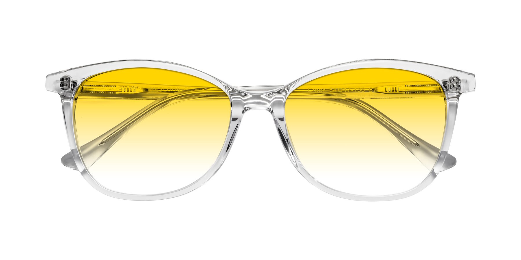 Folded Front of Creek in Clear with Yellow Gradient Lenses