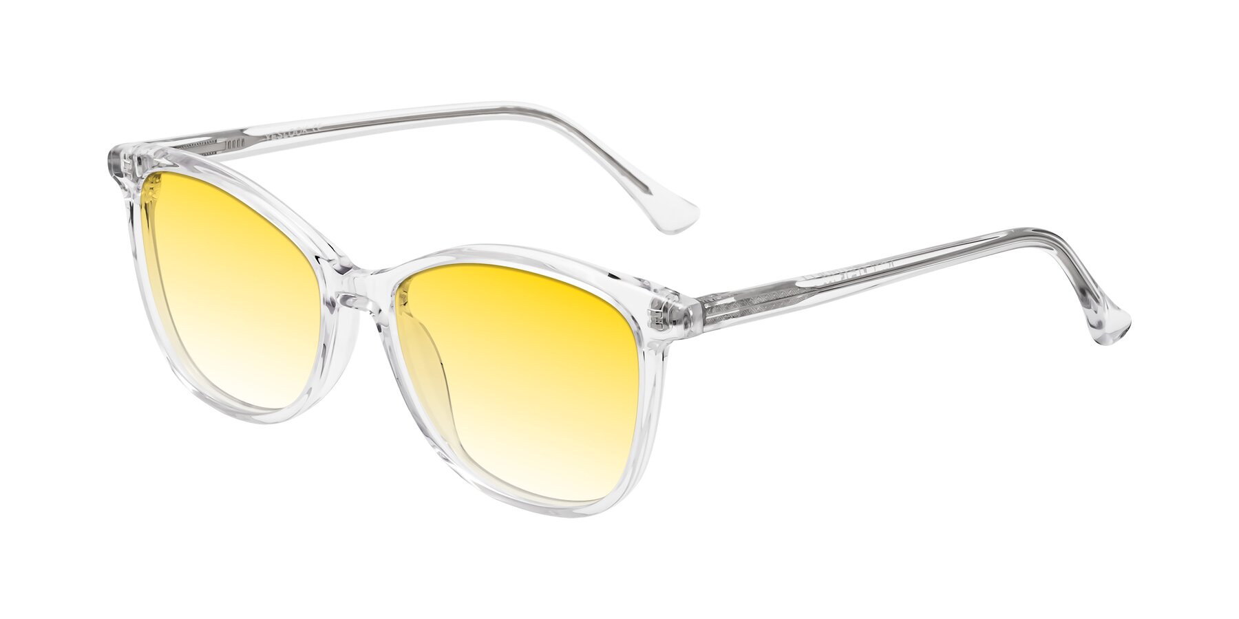 Angle of Creek in Clear with Yellow Gradient Lenses