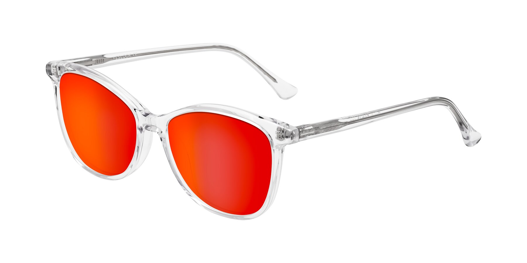 Angle of Creek in Clear with Red Gold Mirrored Lenses