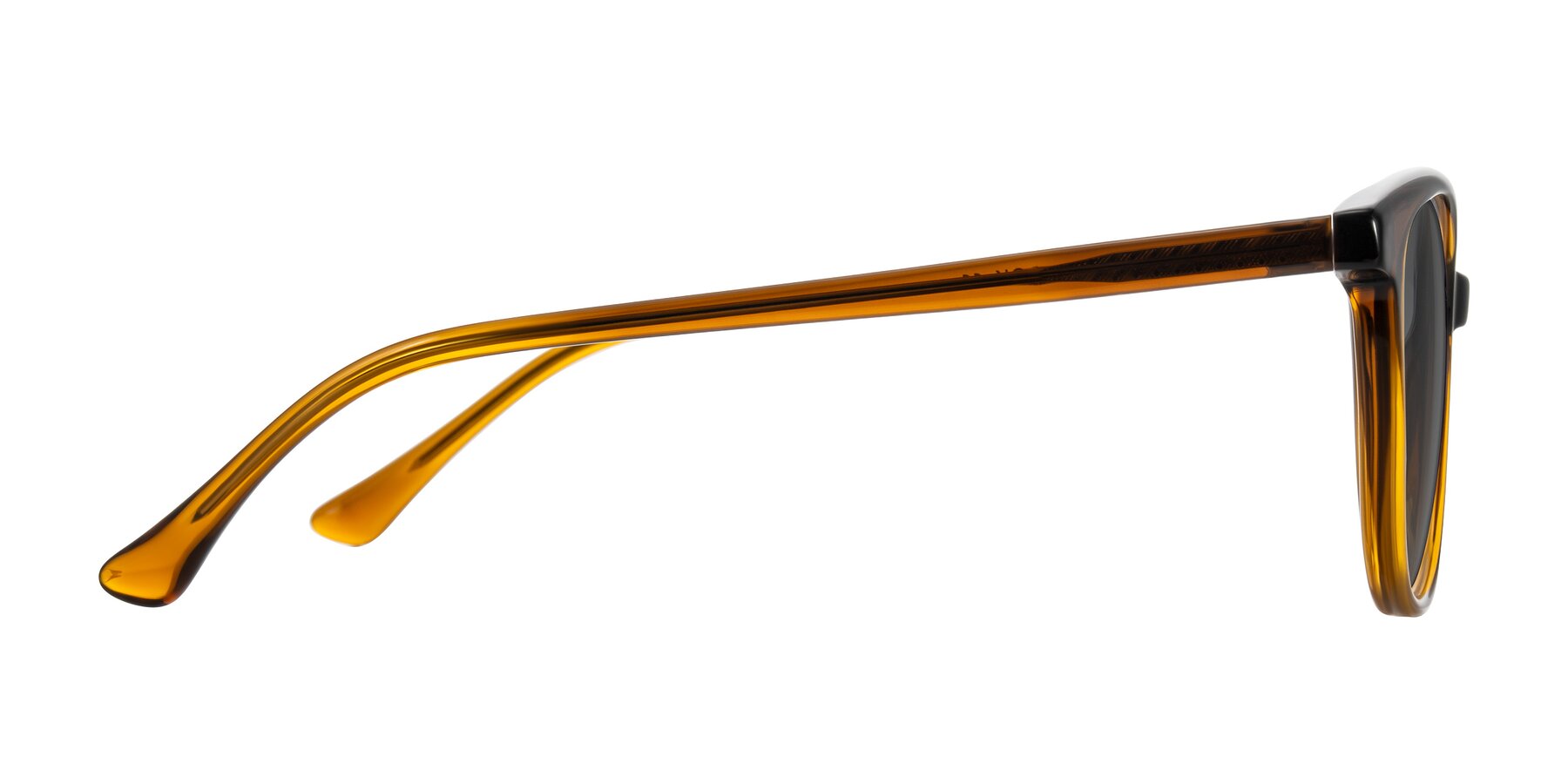 Side of Creek in Gradient Brown with Medium Gray Tinted Lenses