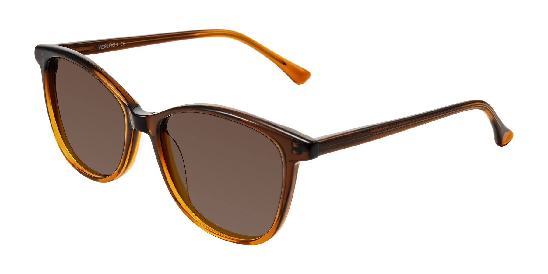 Angle of Creek in Gradient Brown with Brown Tinted Lenses