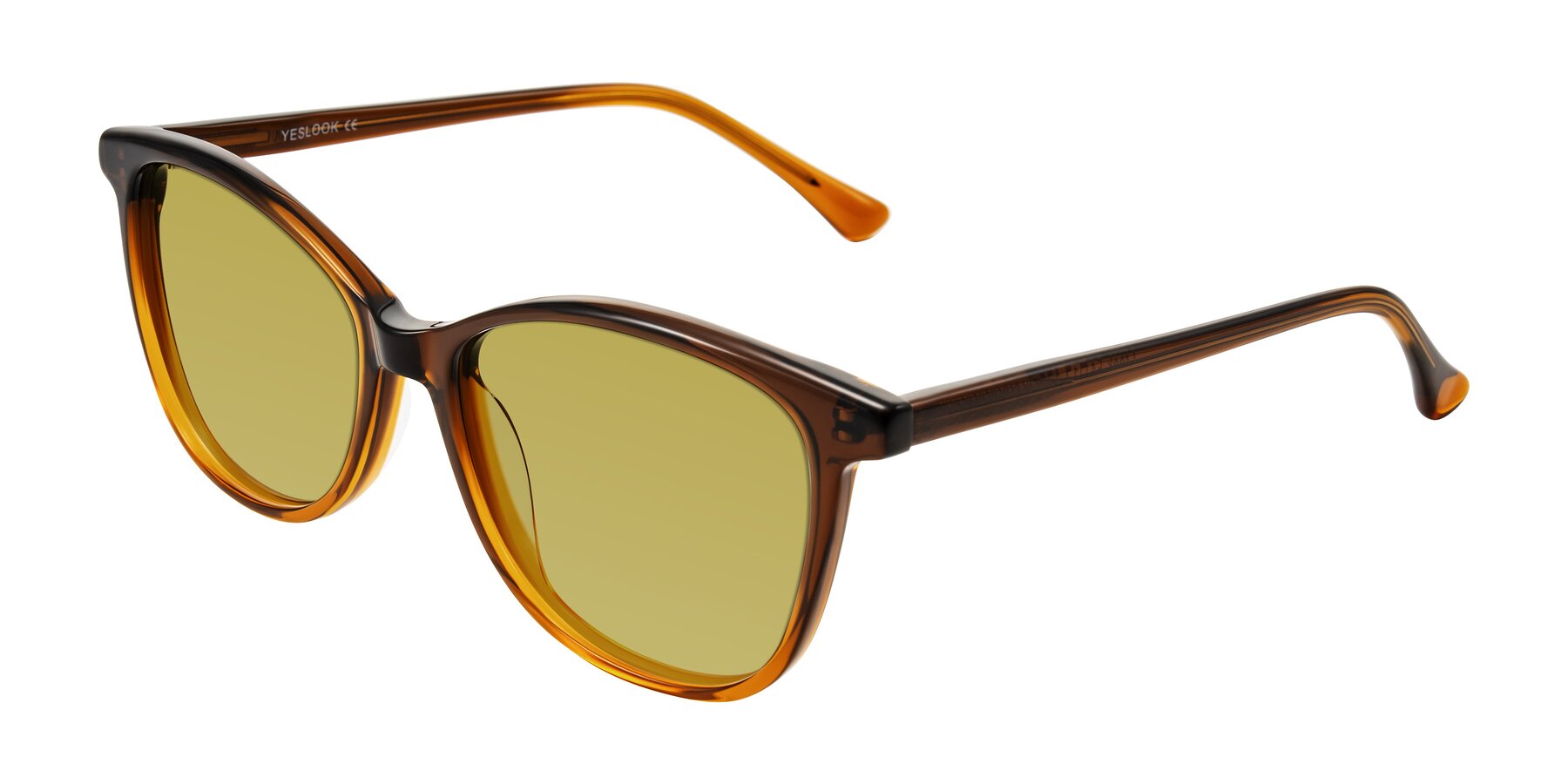 Angle of Creek in Gradient Brown with Champagne Tinted Lenses