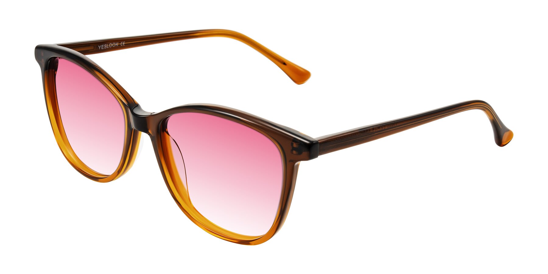 Angle of Creek in Gradient Brown with Pink Gradient Lenses