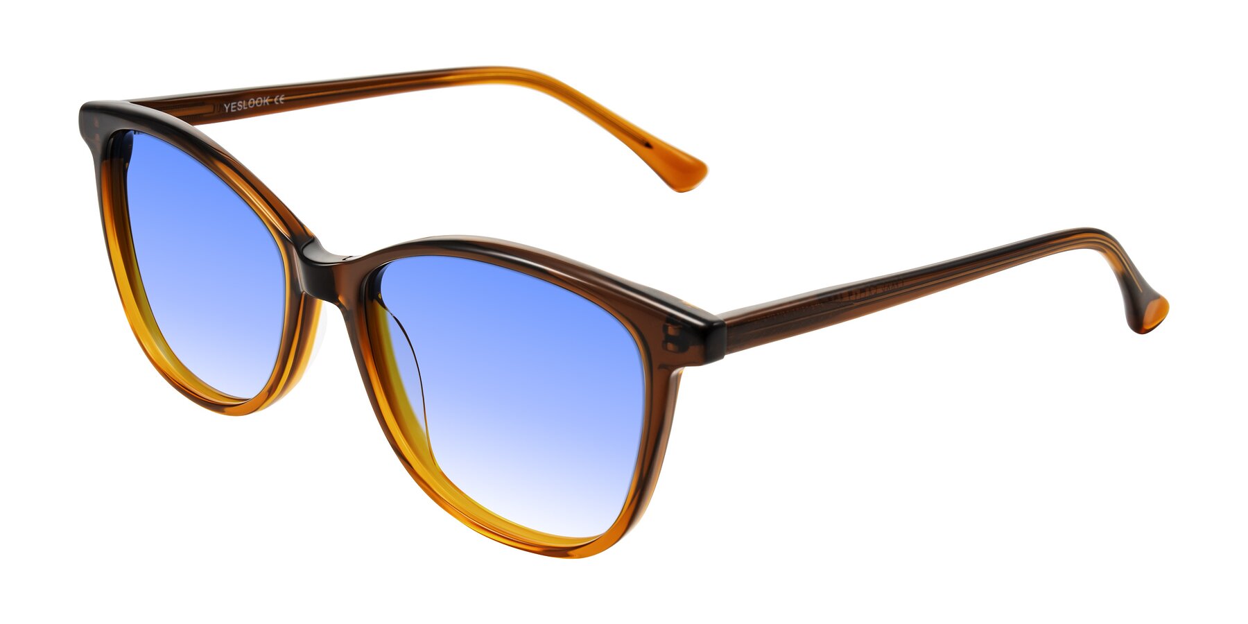 Angle of Creek in Gradient Brown with Blue Gradient Lenses