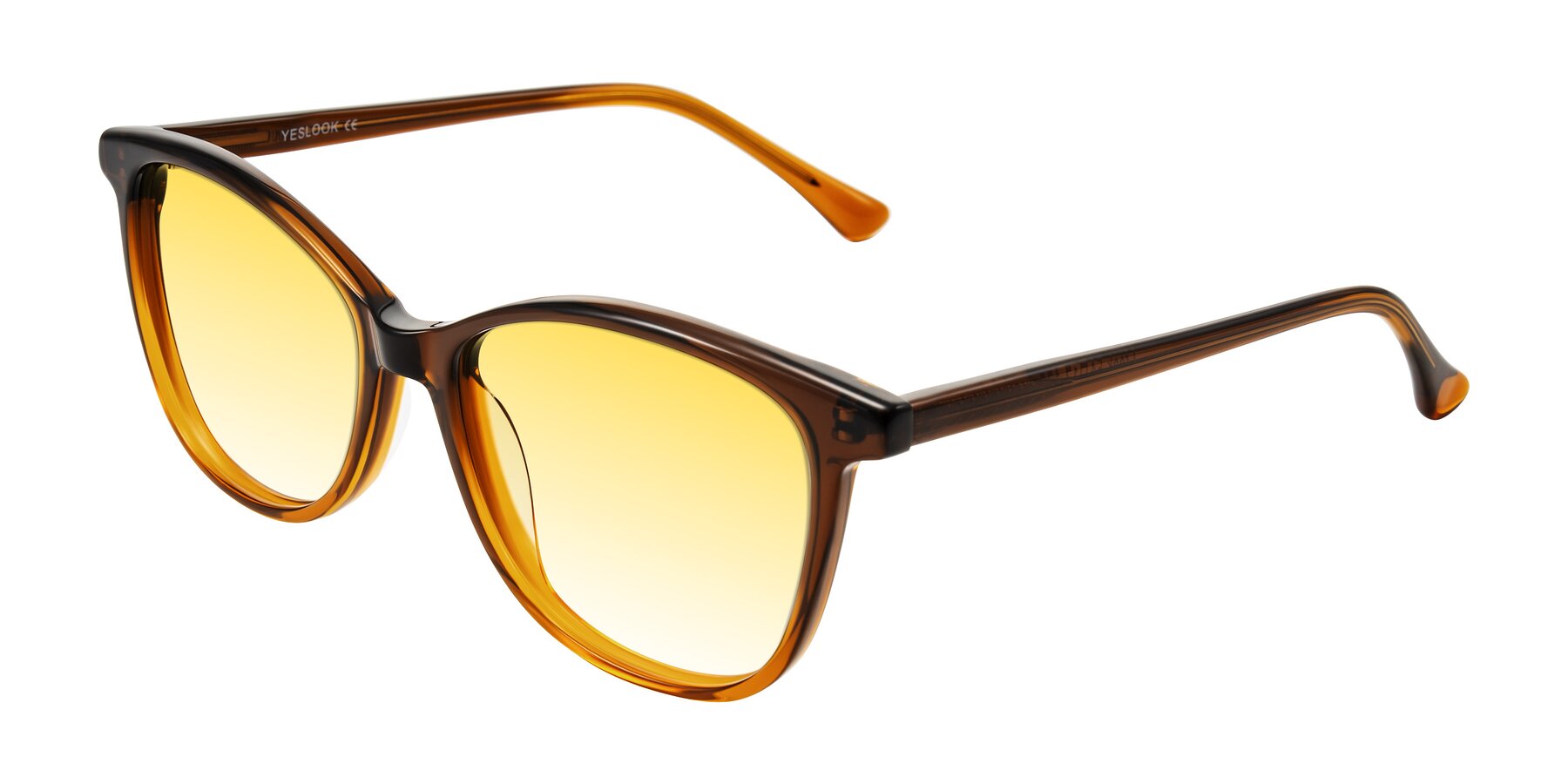 Angle of Creek in Gradient Brown with Yellow Gradient Lenses