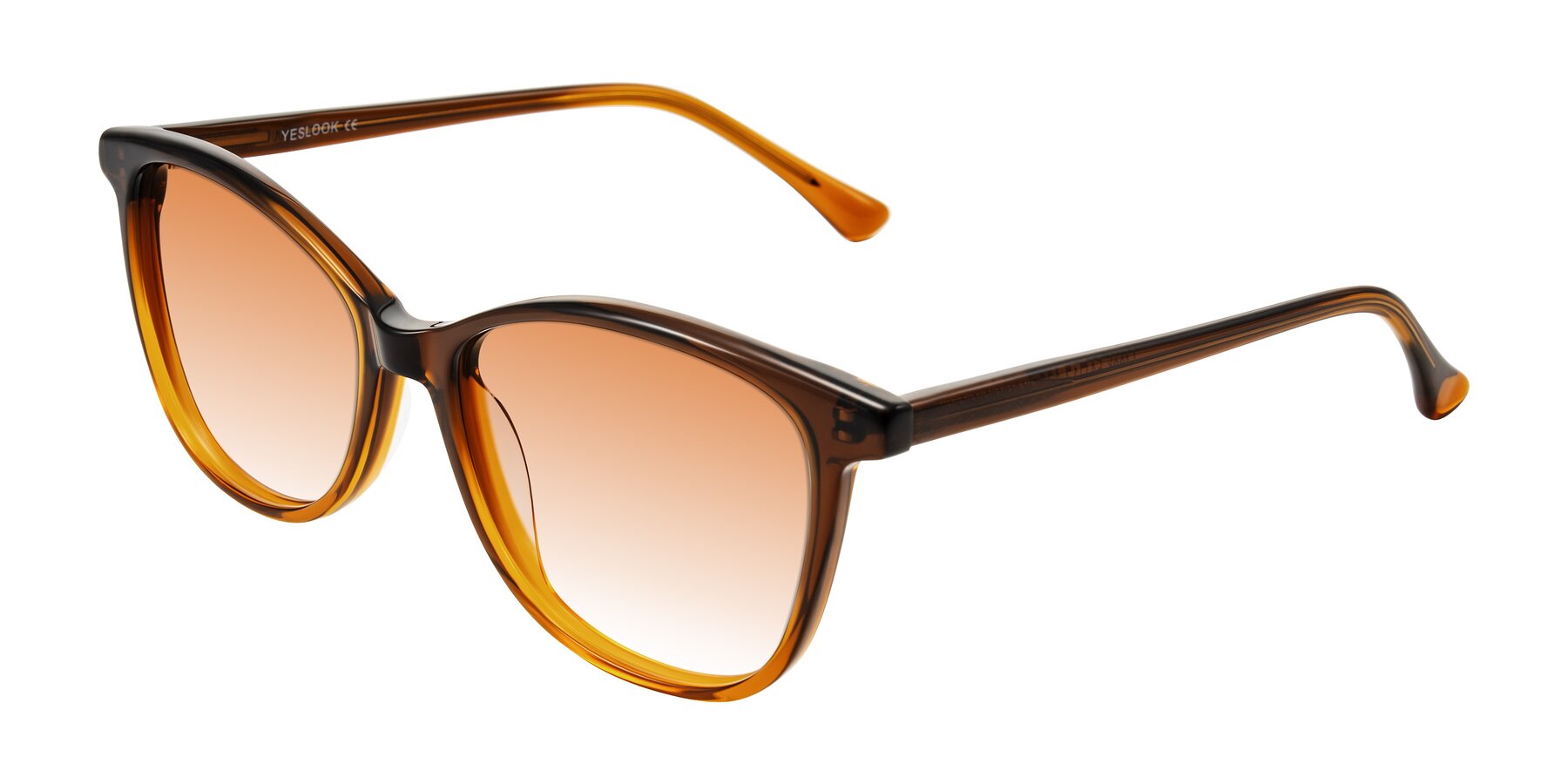 Angle of Creek in Gradient Brown with Orange Gradient Lenses
