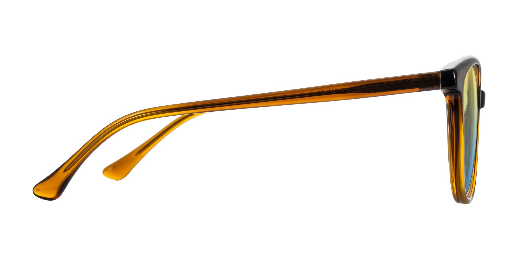 Side of Creek in Gradient Brown with Yellow / Blue Gradient Lenses