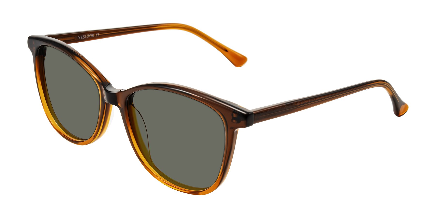 Angle of Creek in Gradient Brown with Gray Polarized Lenses