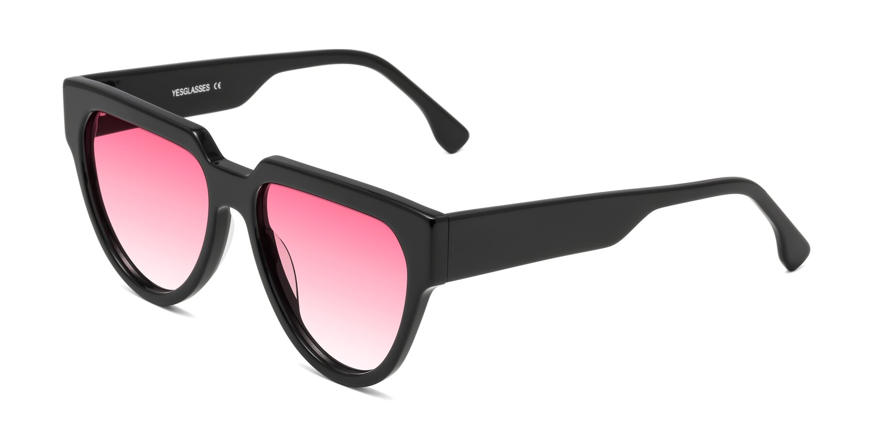 Angle of Yorke in Black with Pink Gradient Lenses