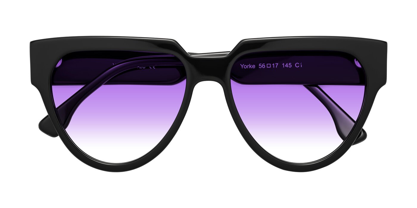 Yorke - Black Gradient Sunglasses