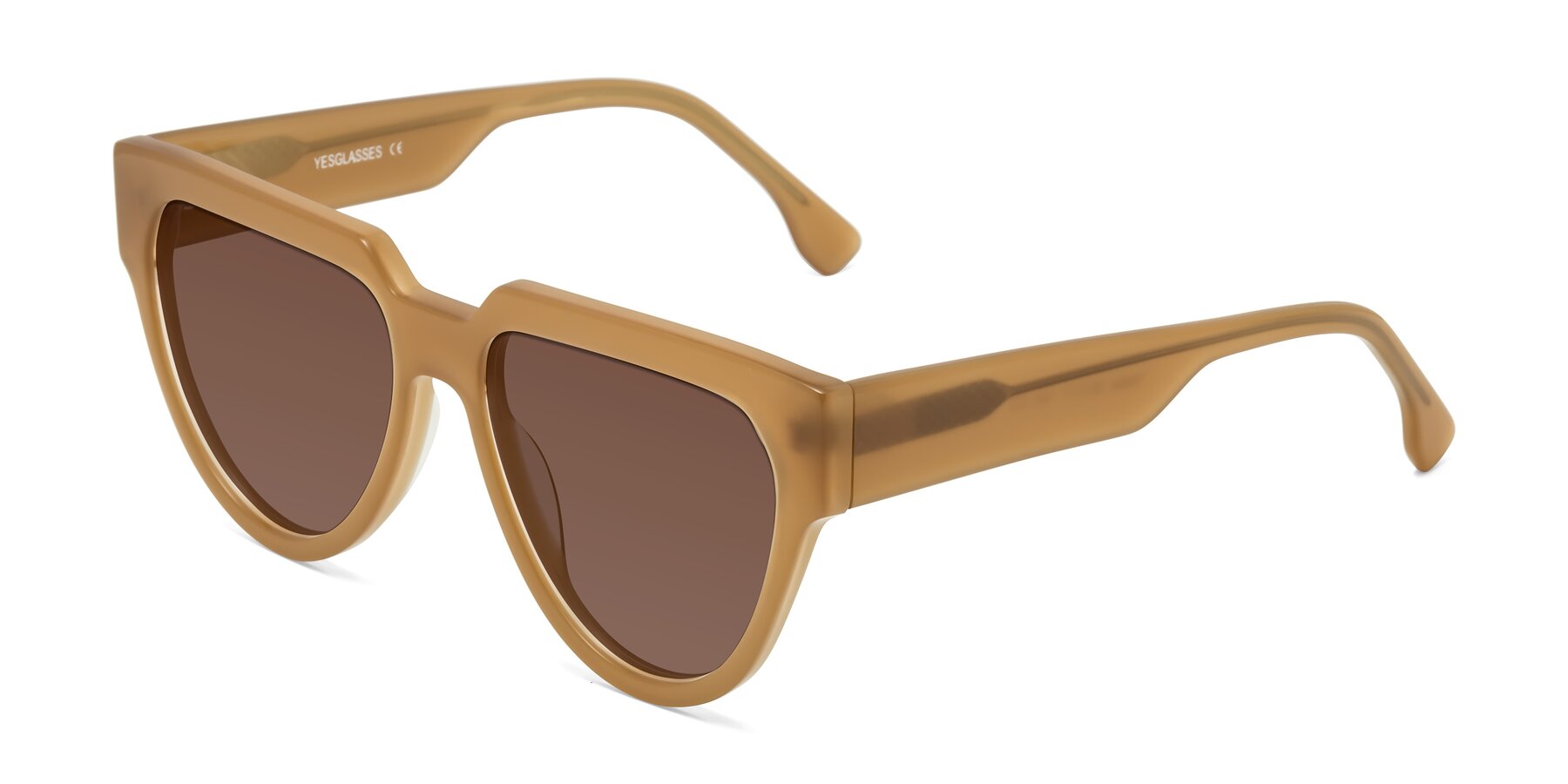 Angle of Yorke in Caramel with Brown Tinted Lenses