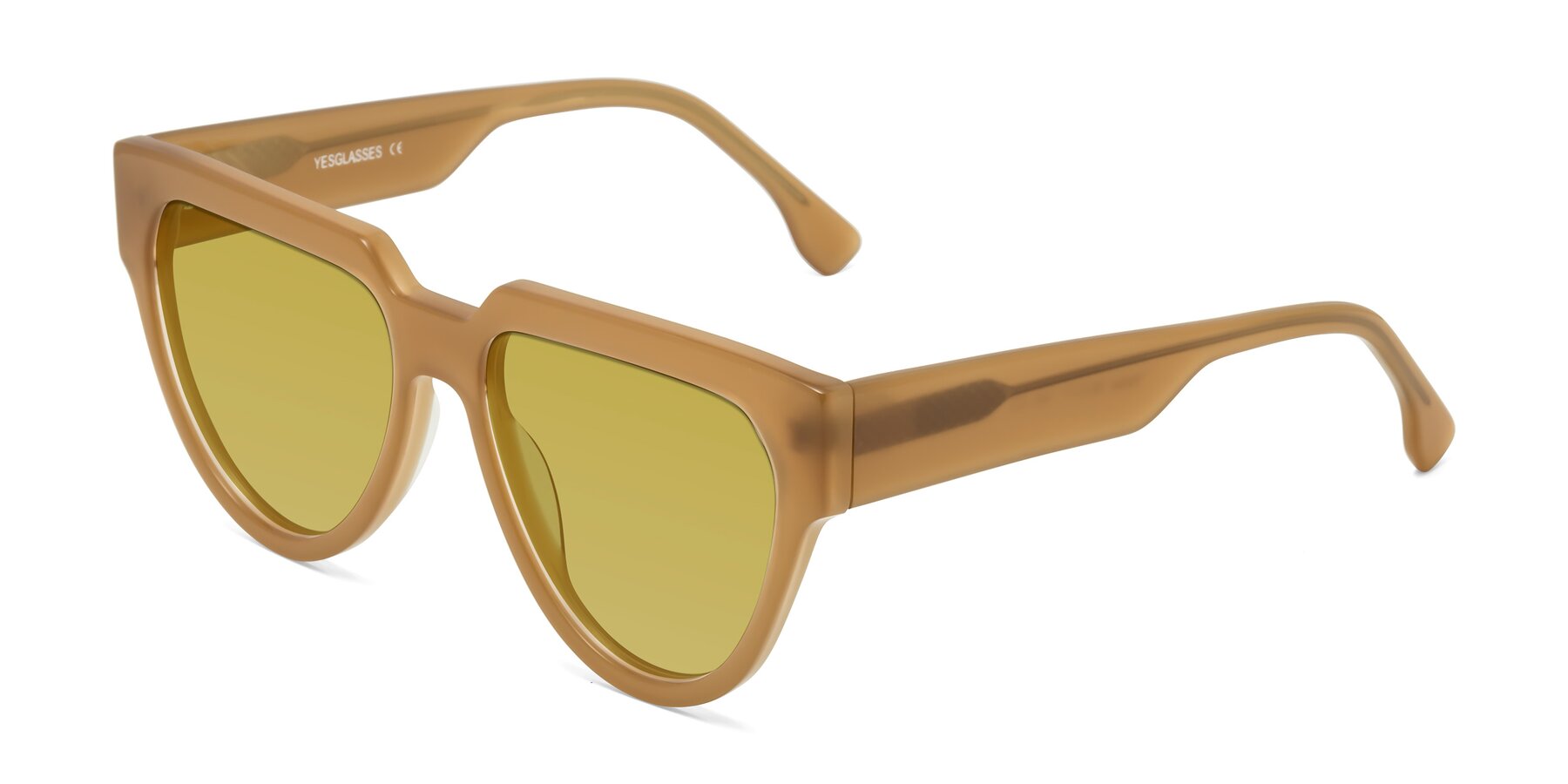 Angle of Yorke in Caramel with Champagne Tinted Lenses