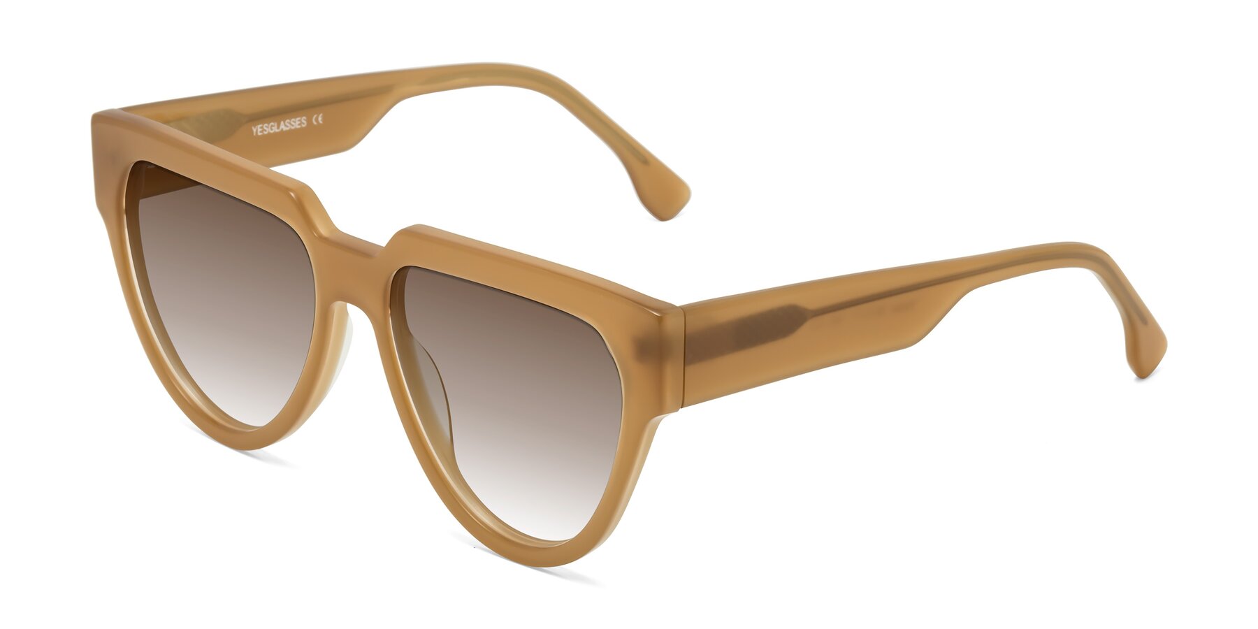 Angle of Yorke in Caramel with Brown Gradient Lenses