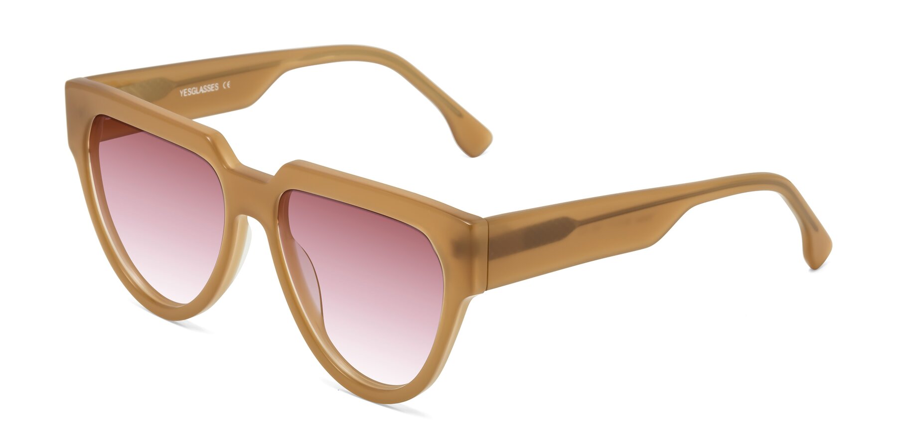 Angle of Yorke in Caramel with Garnet Gradient Lenses