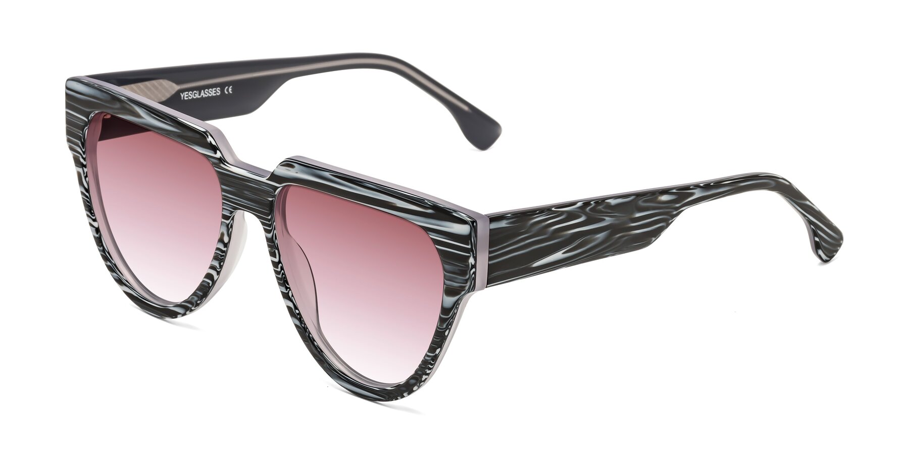 Angle of Yorke in Zebra-Print with Garnet Gradient Lenses