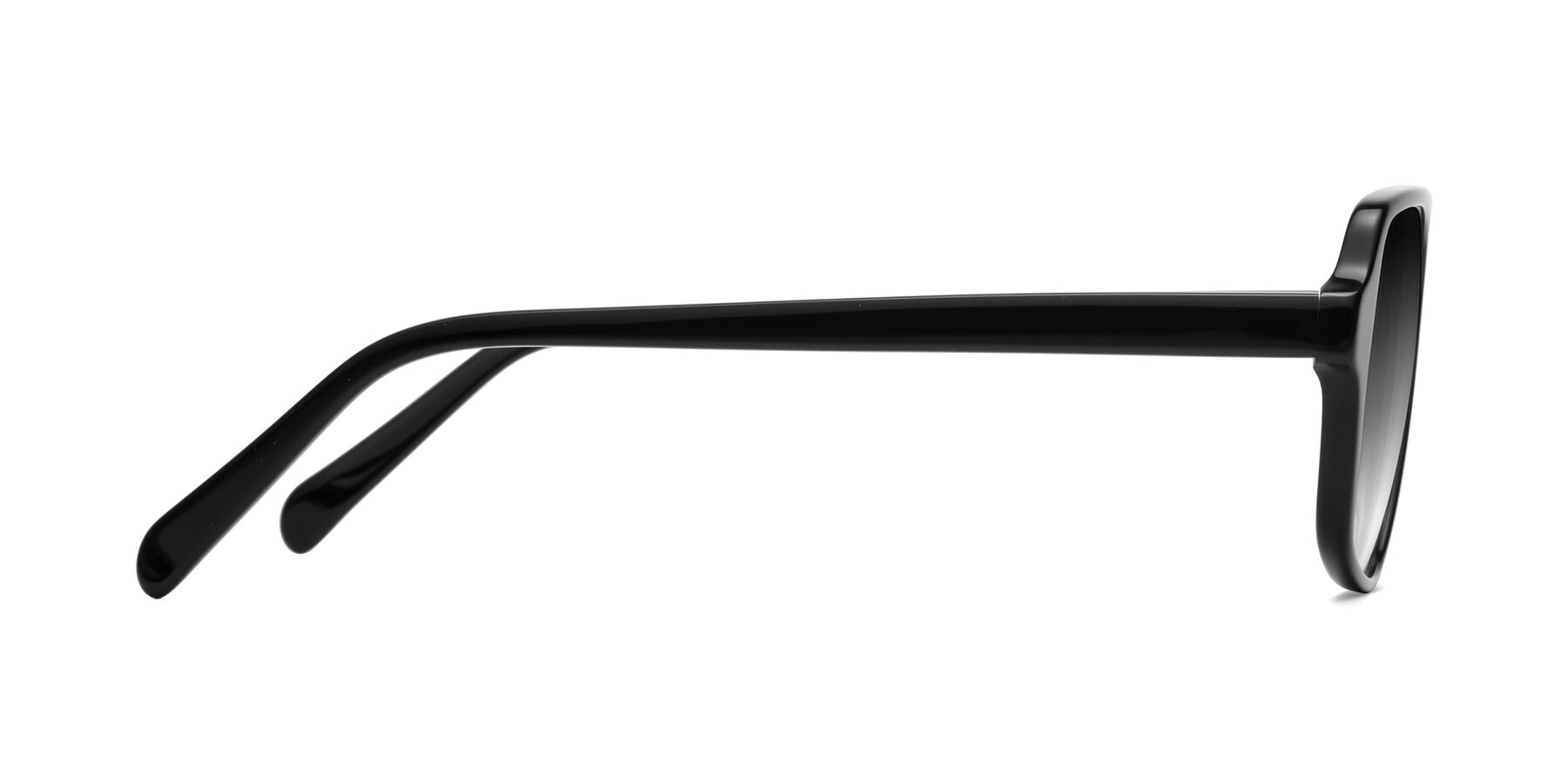 Side of O'Leary in Black with Gray Gradient Lenses