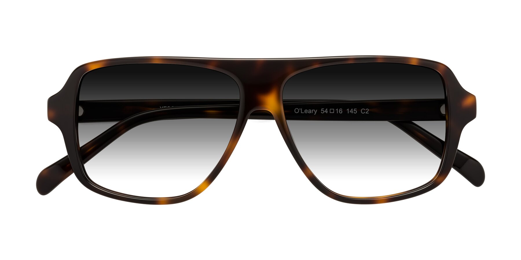 Folded Front of O'Leary in Tortoise with Gray Gradient Lenses