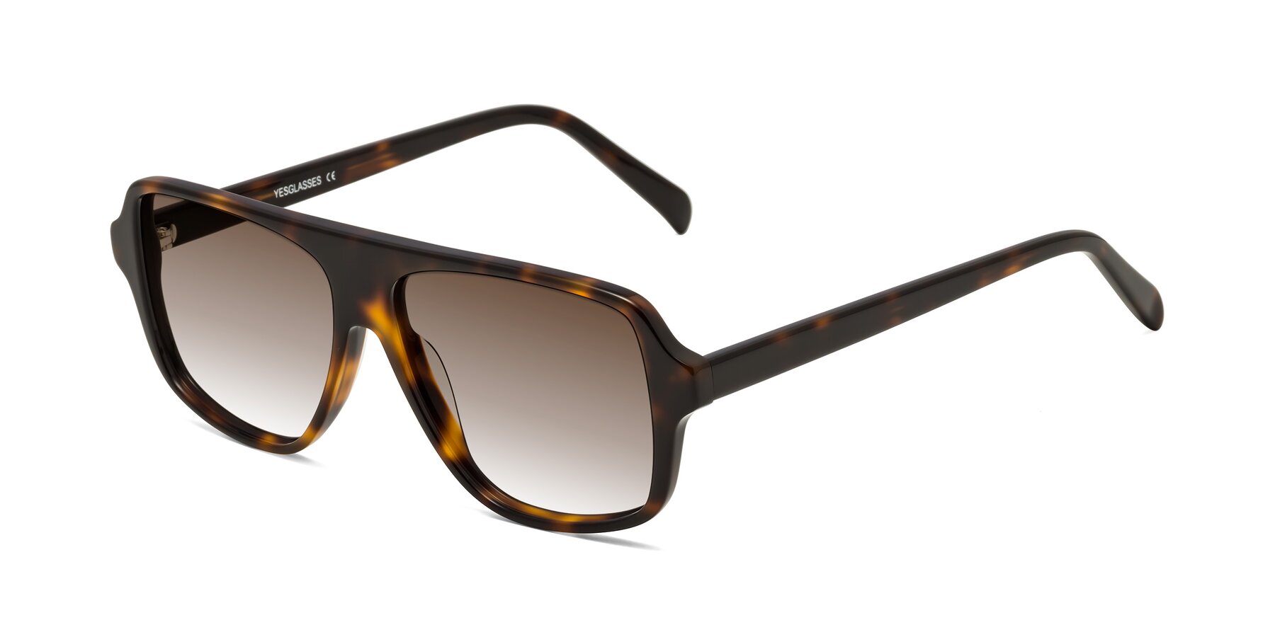 Angle of O'Leary in Tortoise with Brown Gradient Lenses
