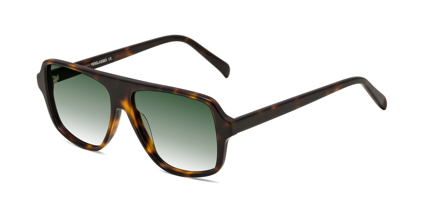 Angle of O'Leary in Tortoise with Green Gradient Lenses