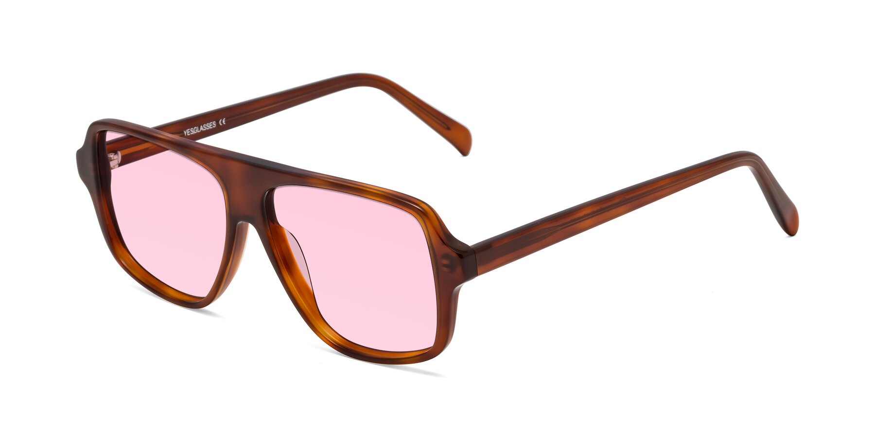 Angle of O'Leary in Maple Syrup with Light Pink Tinted Lenses