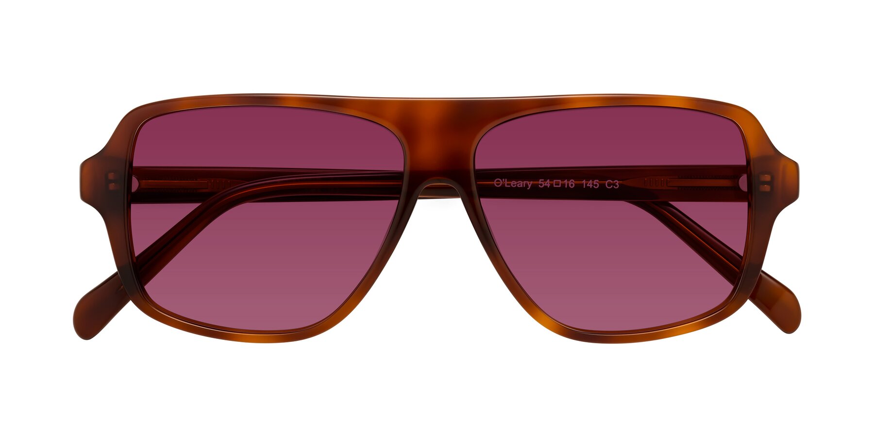 Folded Front of O'Leary in Maple Syrup with Wine Tinted Lenses